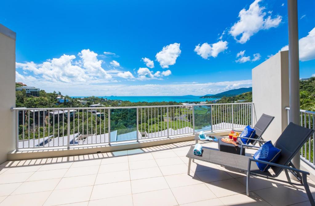 Panoramic Ocean Views from the Balcony at Whitsunday Apartments